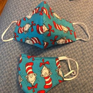 Dr Seuss cat in the Hat Face Mask
